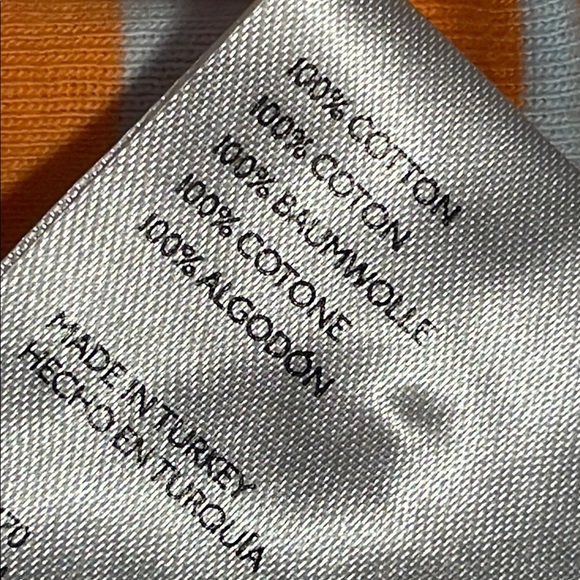 Maeve by Anthropologie Cropped Striped Tank Orange Striped Tank Top XS cotton - Picture 9 of 10